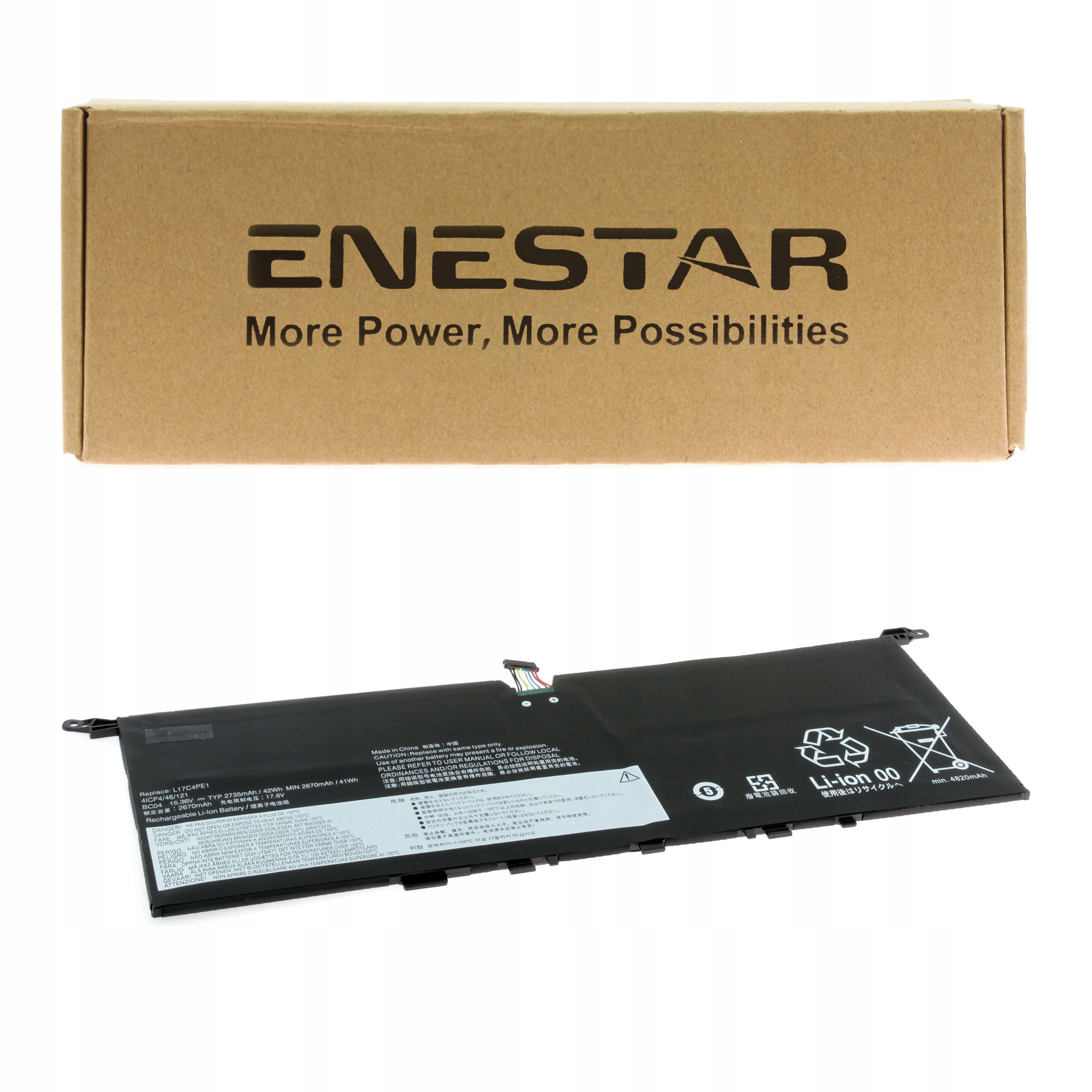 Prémiová baterie pro Lenovo L17C4PE1 Yoga S730-13IML S730-13IWL 81J0001GGE