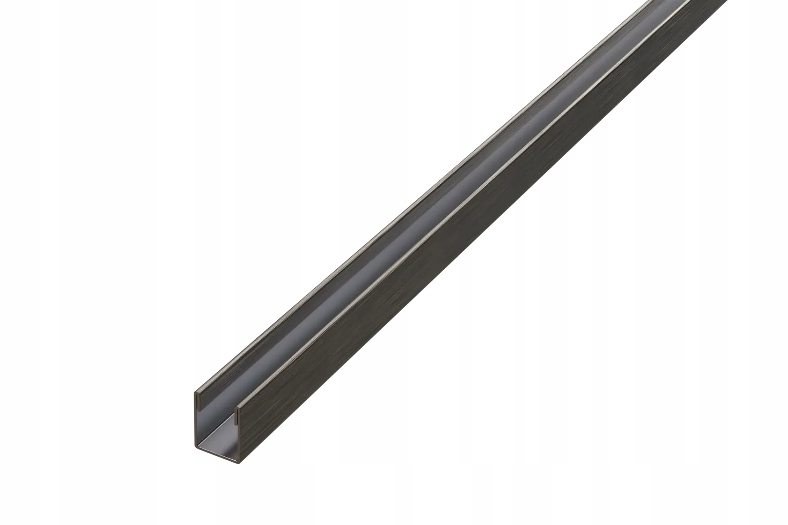 Montážní Profil Pro Sklo Gunmetal Šedý