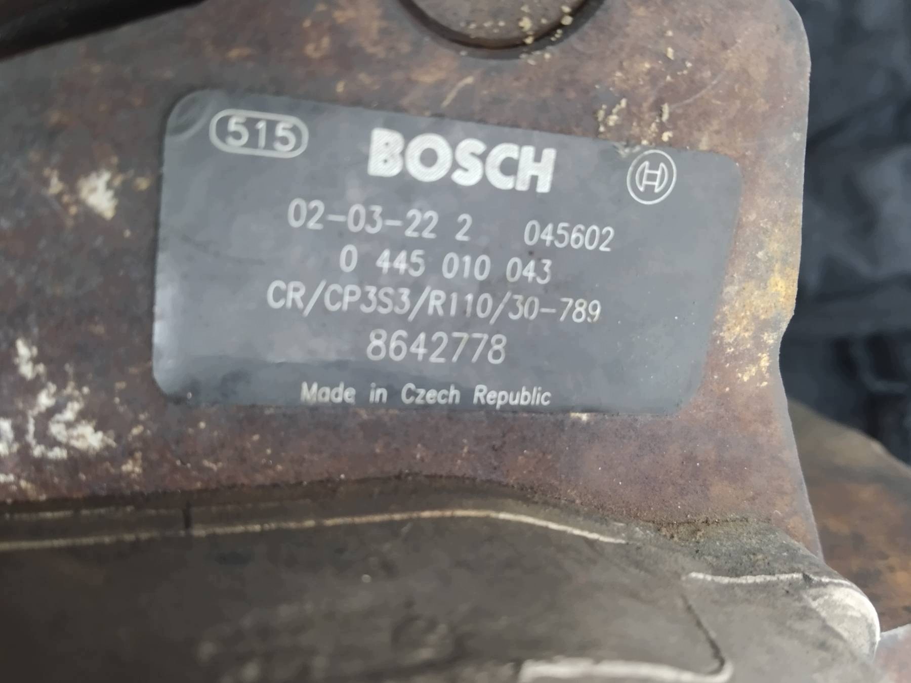 injection pump 0445010043 2.4 D Volvo S60 and (2000-2009)