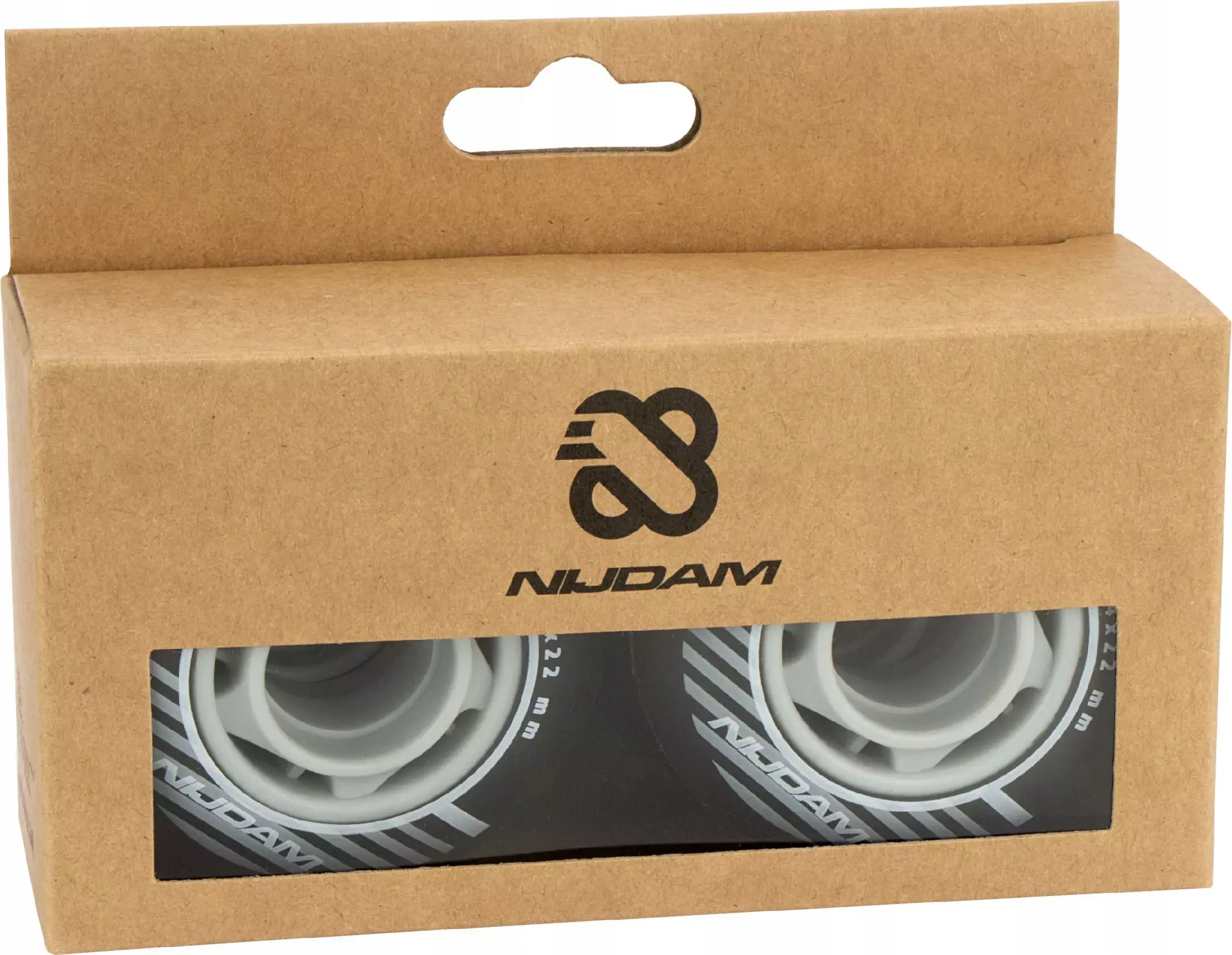 Kółka do rolek 64x24mm 82A komplet NIJDAM x4 Kod producenta N70FA01-BLK