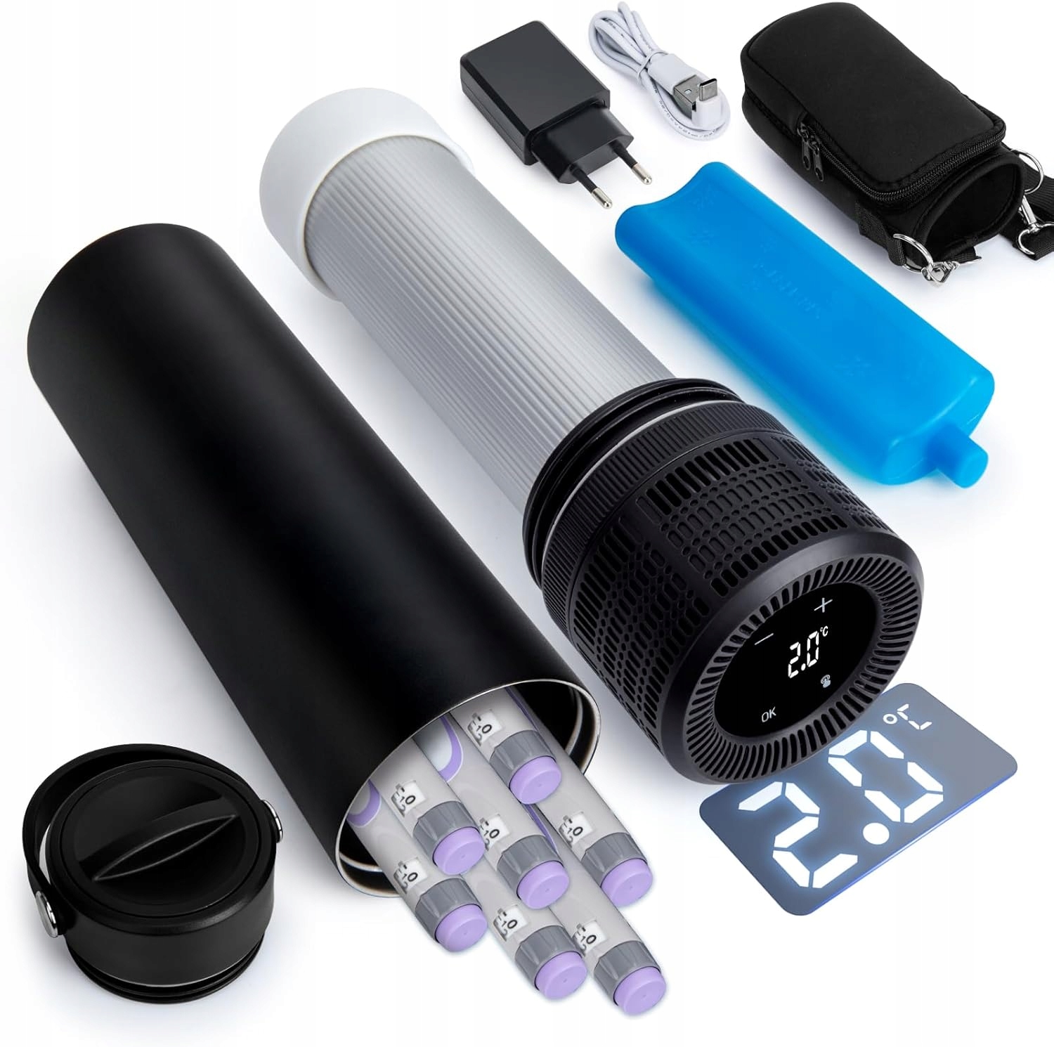 Lodówka elektryczna na insulinę, 2-8 stopni Celsjusza M2468