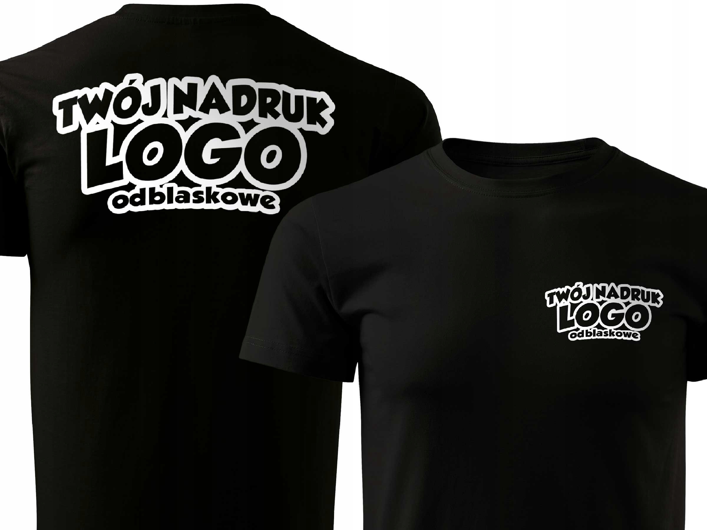 

Koszulka T-shirt Z Twoim Odblaskowym Logo
