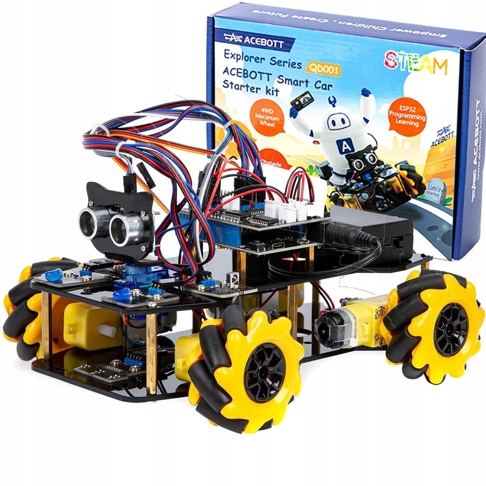 Vzdělávací sada pro výuku programování pro děti Platforma robota 4x4 Stem