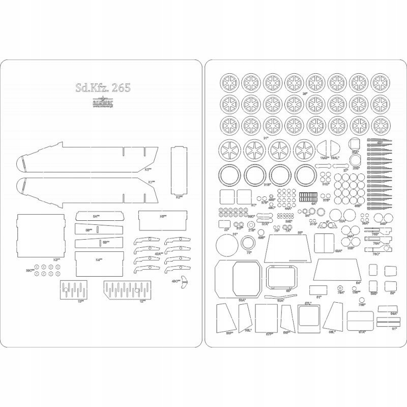 Szkielet, detale do Sd.Kfz. 265 Answer 529