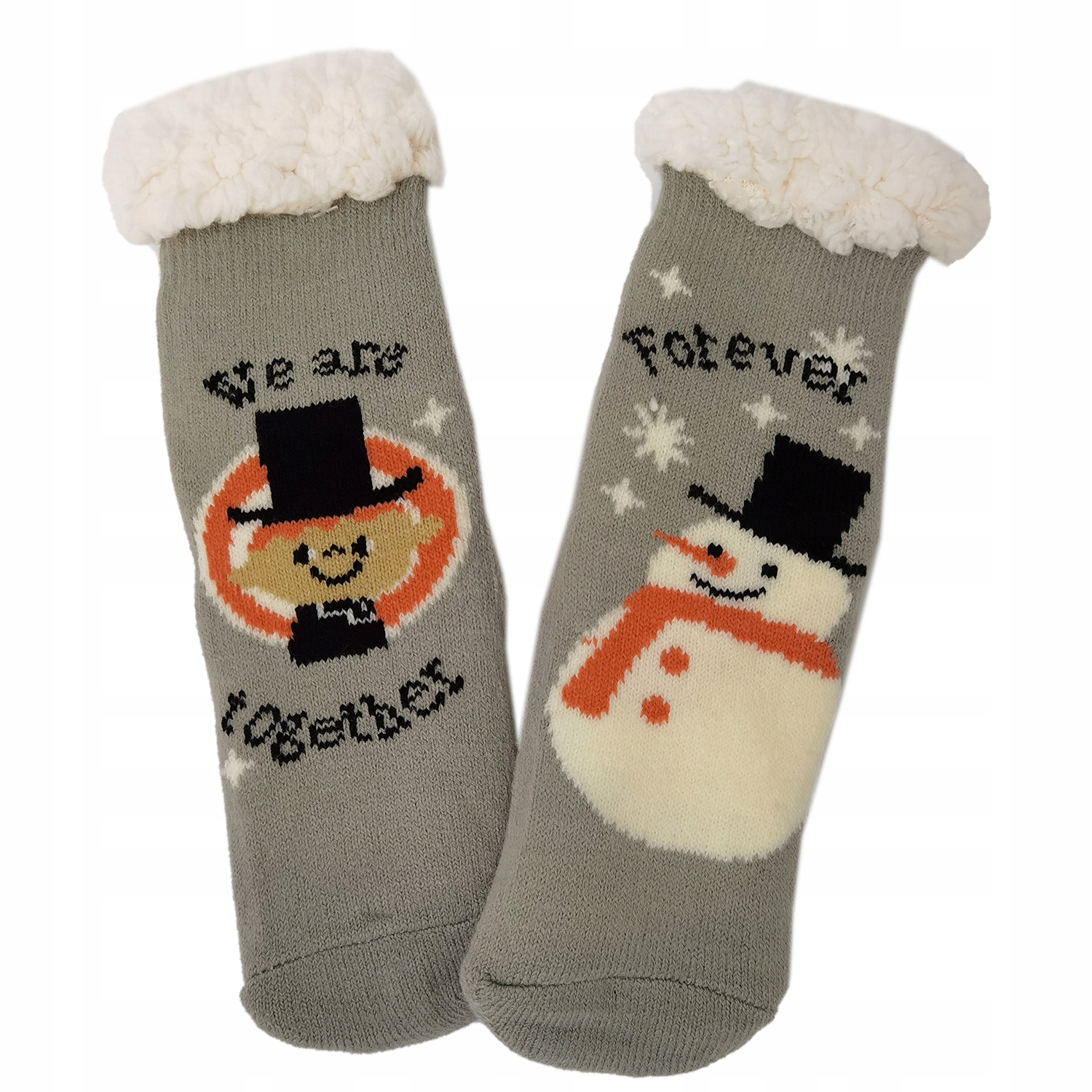 

Wełniane ciepłe skarpetki dziecięce antypoślizgowe