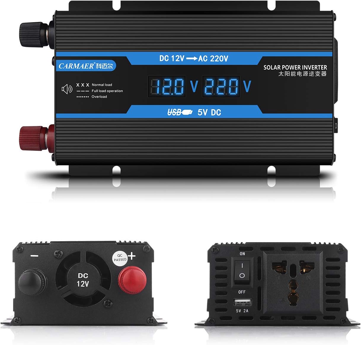 PRZETWORNICA SAMOCHODOWA MINERLELE FALOWNIK 500W 12V LCD WYDAJNA Marka Inna