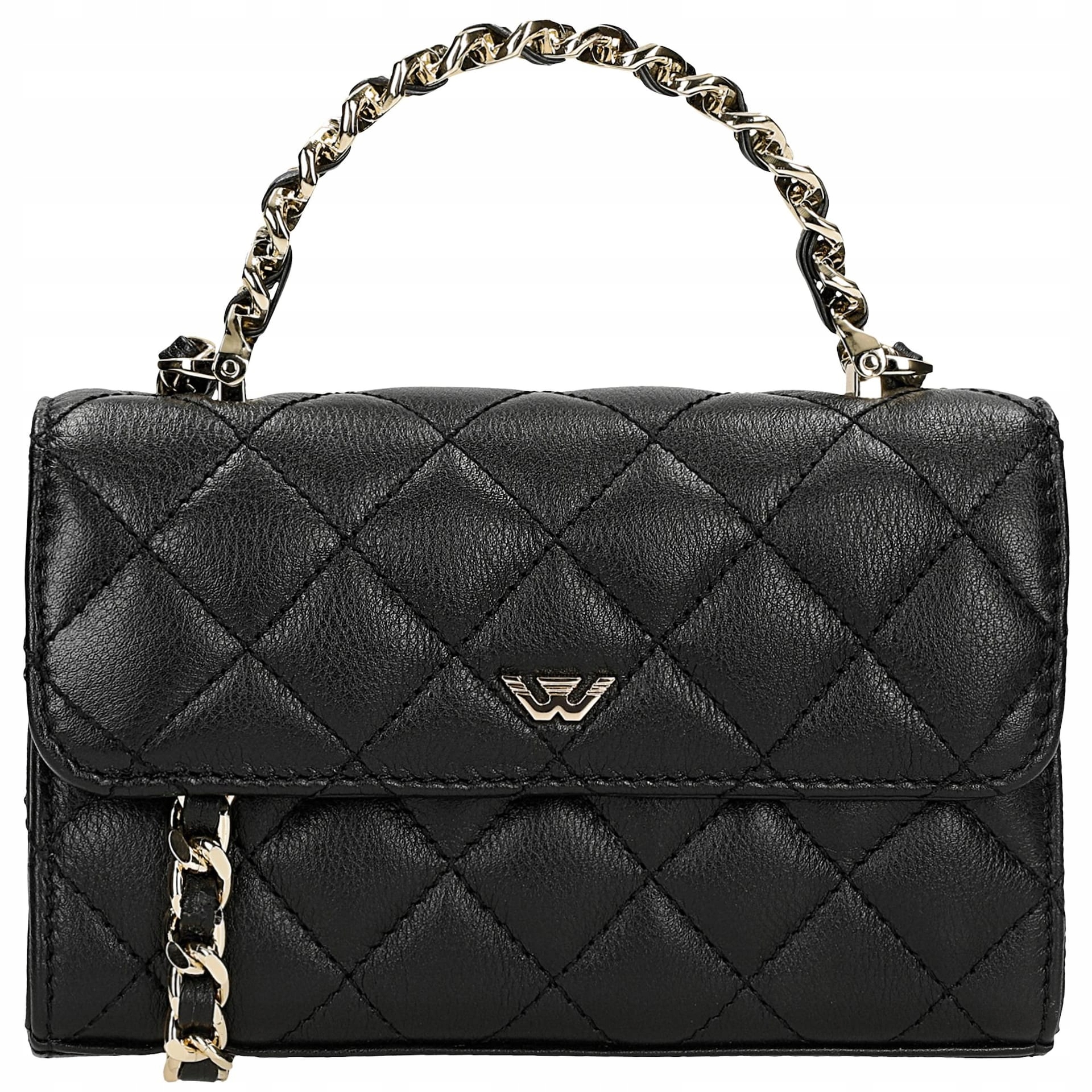 Malá prošívaná dámská crossbody kabelka