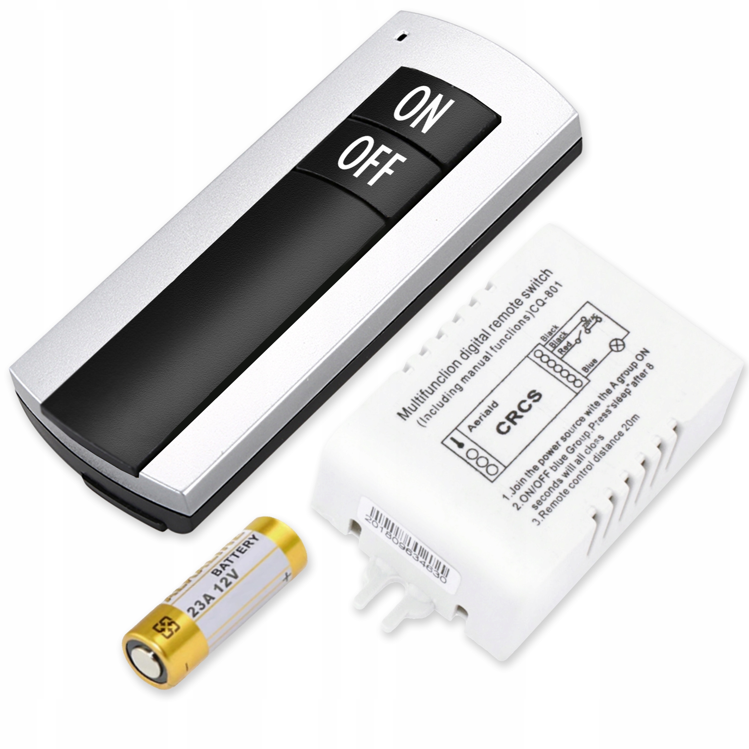 BEZPRZEWODOWY WŁĄCZNIK 1K WYŁĄCZNIK ŚWIATŁA sterowany pilotem 230V