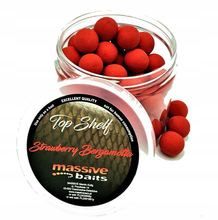 Massive Baits Strawberry Bergamotta 14mm Kulki Pop
