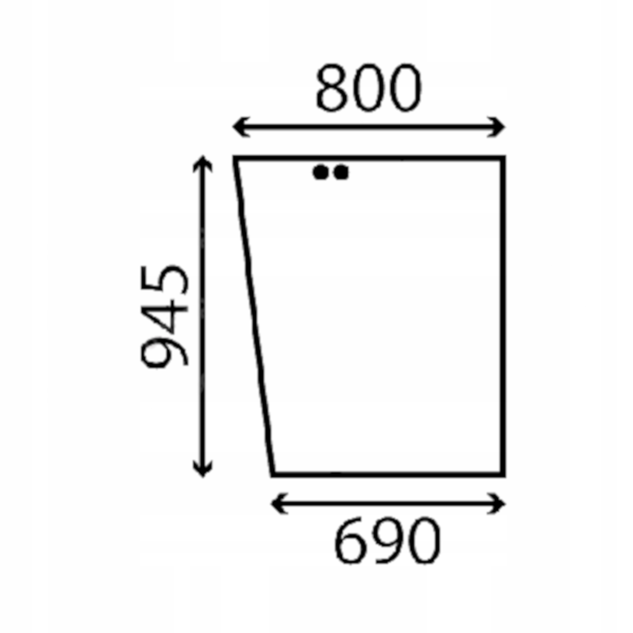 sklo Yanmar přední otevírací 105869