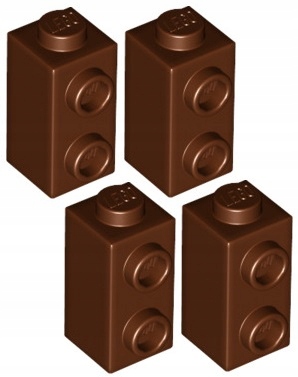 

Lego Klocek 1x1 Wypustki Brązowy 32952/6201911 x4
