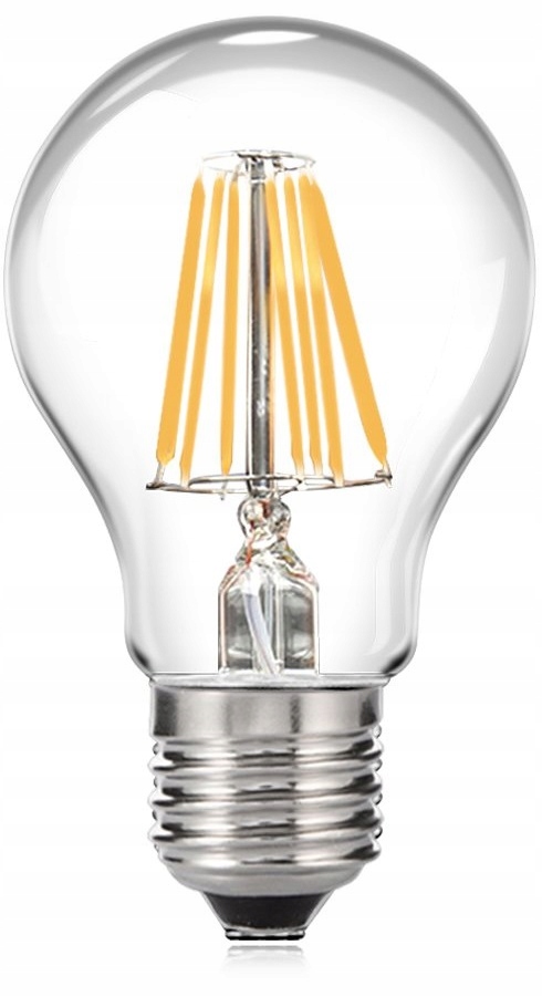 

Żarówka E27 Led filament 8W 800lm=60W Ozdobna A60