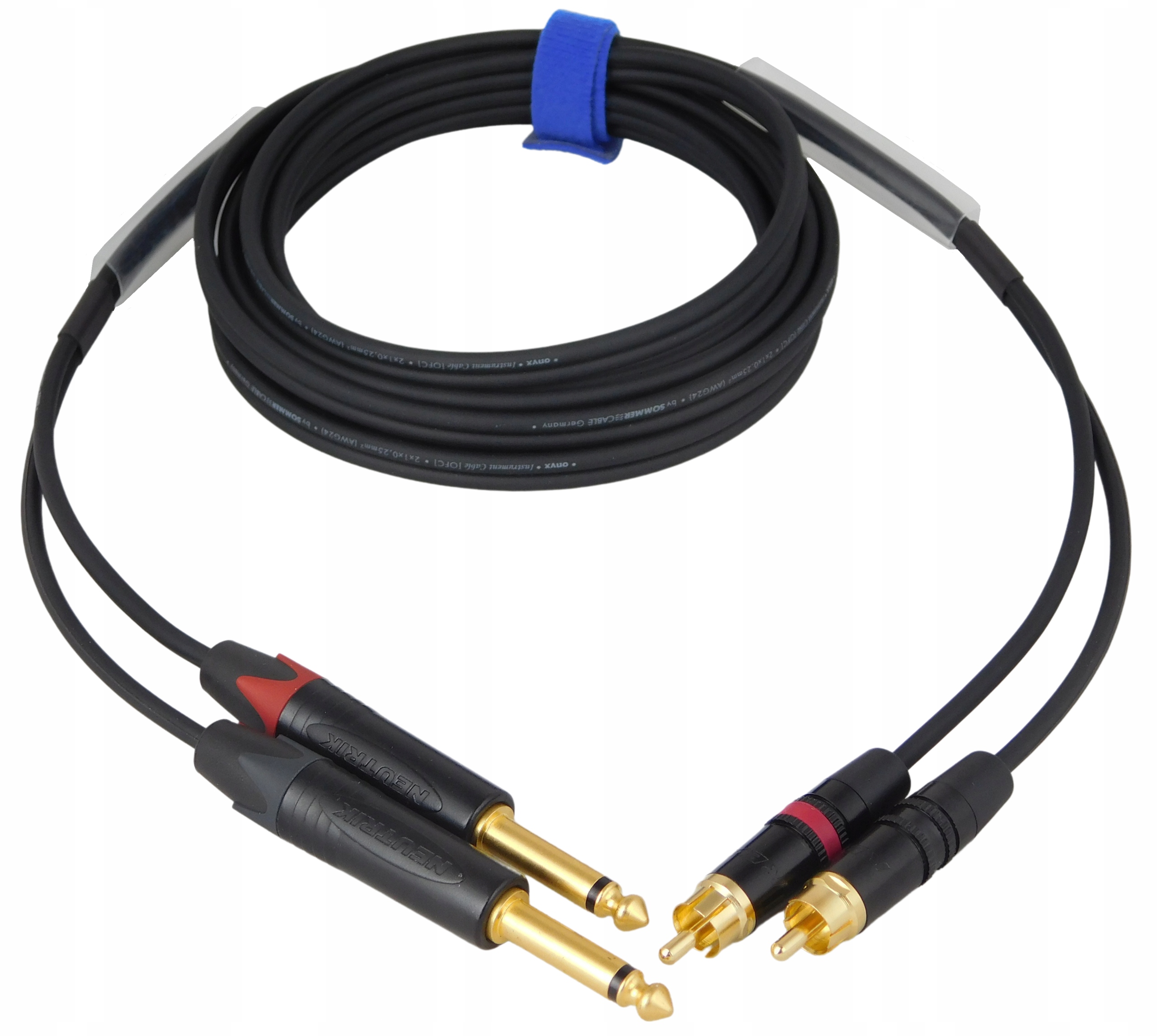 Sommer Onyx 2025 2xRCA 2xJACK 6,3 mm Neutrik 5 m