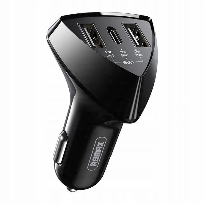 

Remax ładowarka samochodowa 2x Usb / Usb Typ C 35