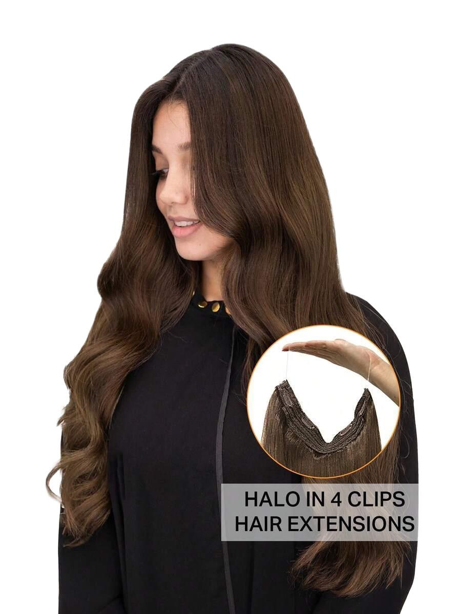 Shein hnědé Připínací Vlasové klipy ZT2 40.64CM