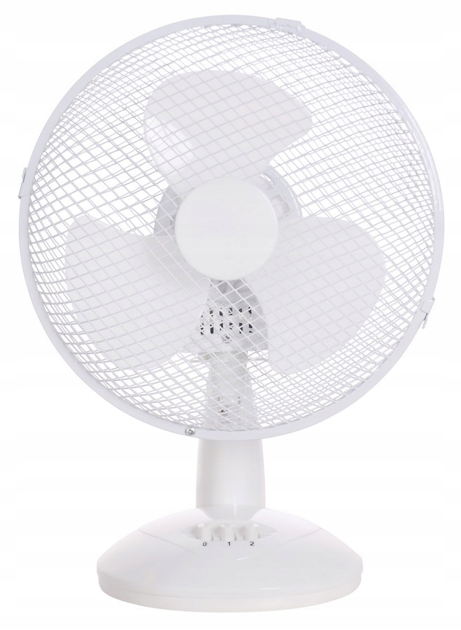 Stolní Ventilátor 30 CM Bílý, Ventilace, Přenosný Do Kanceláře Domu 3