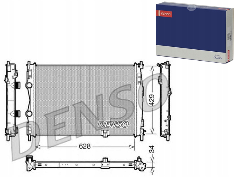 DENSO CHŁODNICA SILNIKA DEN, DRM46017