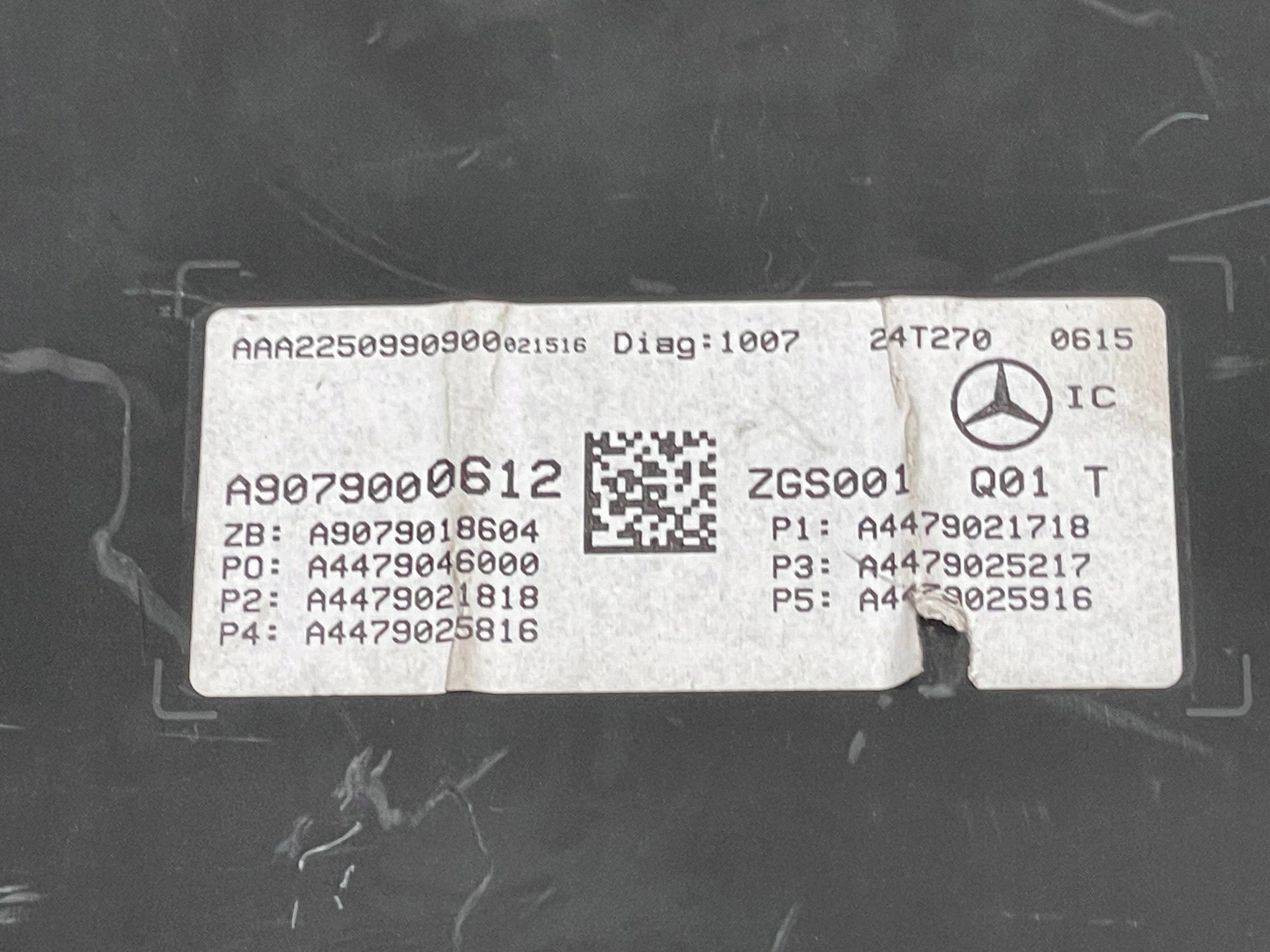 MERCEDES SPRINTER 907 dials dials OEM A9079000612 !J