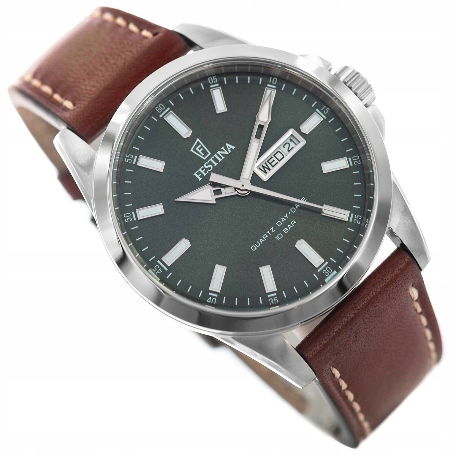 Pánské Hodinky Festina F20358/5 Classic Strap Hnědé S Elegantním Řemínkem