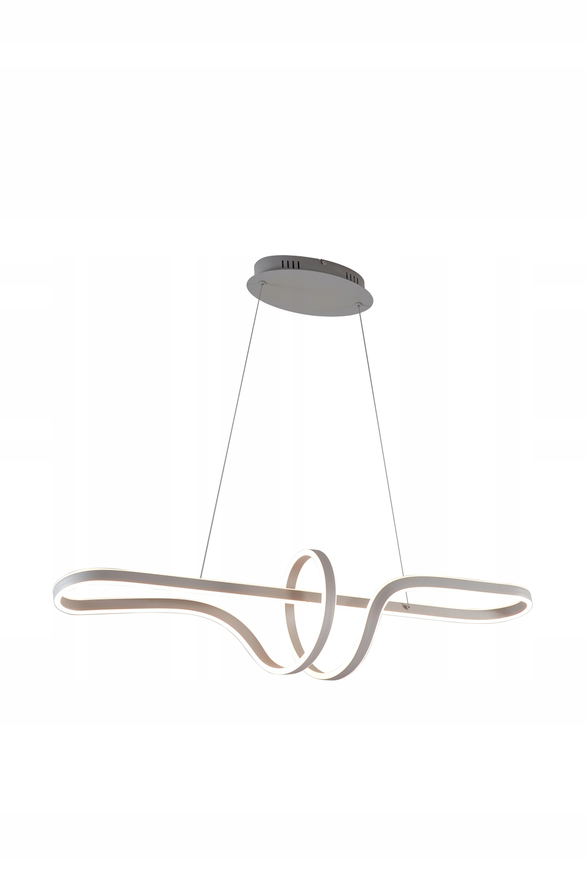Lampa wisząca nowoczesna szara 72W Led spiralna Trevance Aviano Lighting
