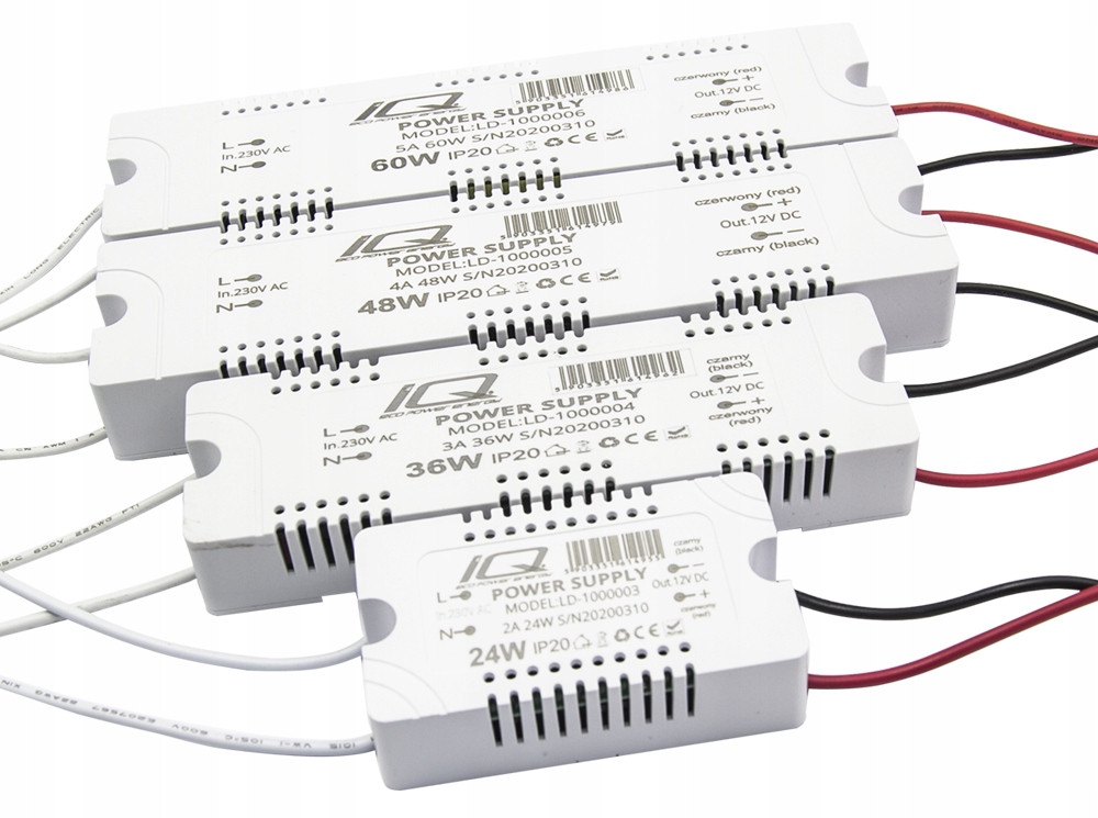Zasilacz 12V 24W 2A MEBLOWY TAŚMY ŻARÓWKI LED Marka brak