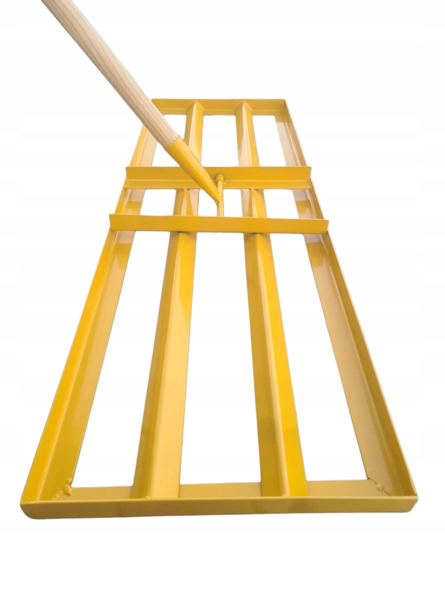 Niwelator terenu ręczny 90x30 do równania terenu trawnika kretowisk Trzonek