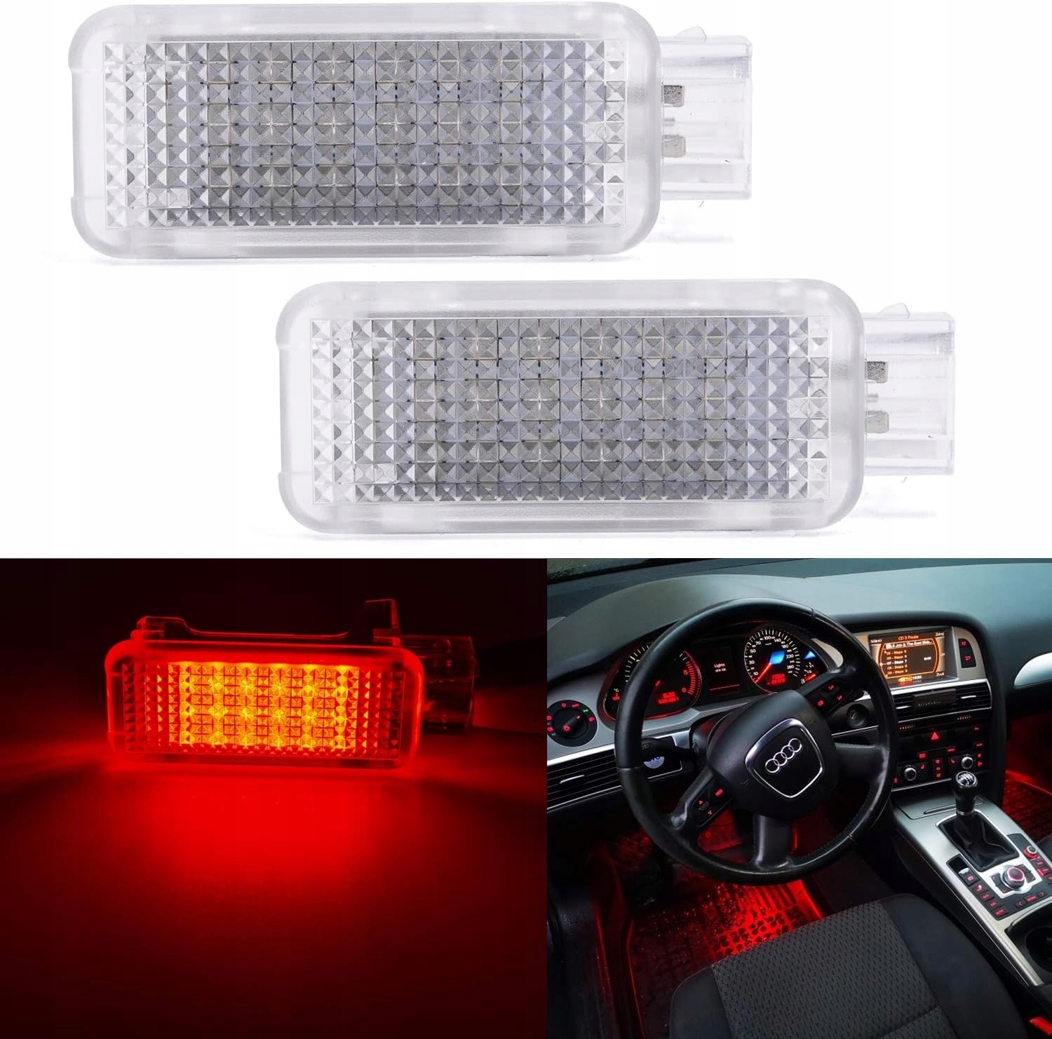 Led Podsvícení Dveřního Vchodu Audi A1 A2 A3 A4 A5 A6 A7 A8 Q3 Q5 Q7 Tt R8