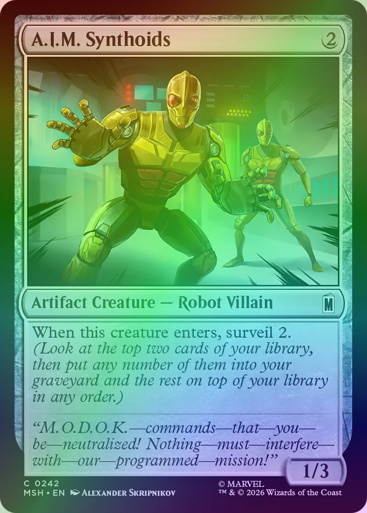 [mtg] A.i.m. Synthoids (msh) *foil*