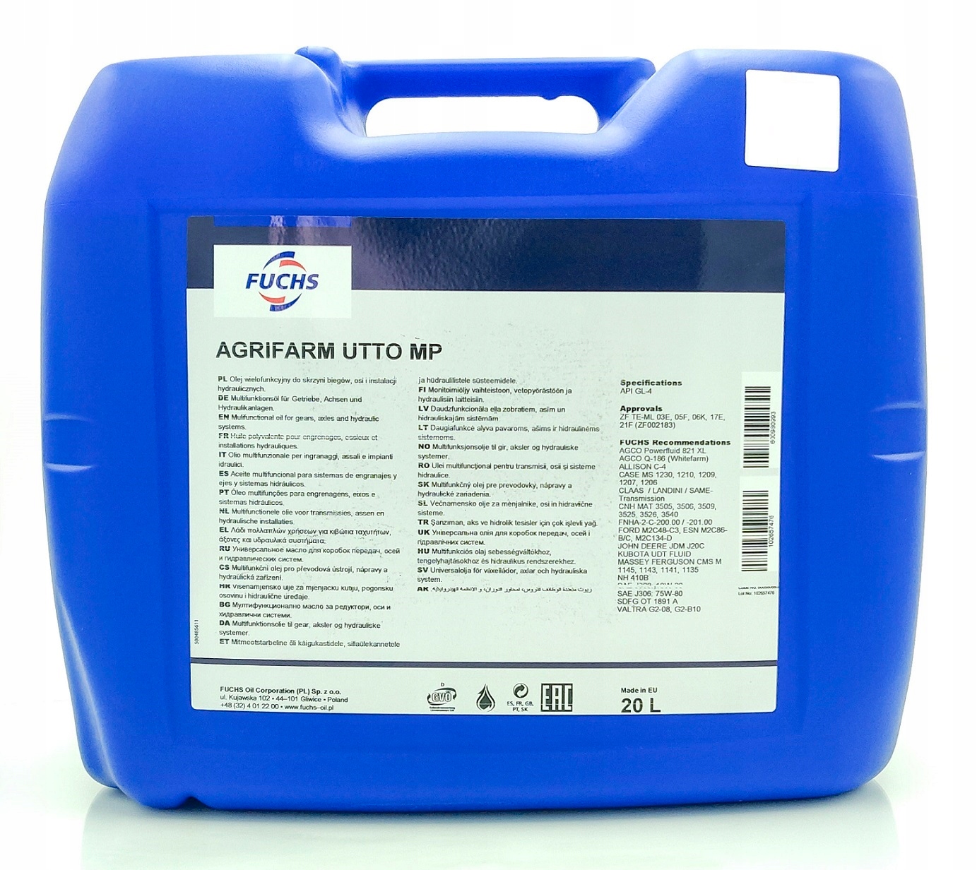 OLEJ FUCHS AGRIFARM UTTO MP 20L