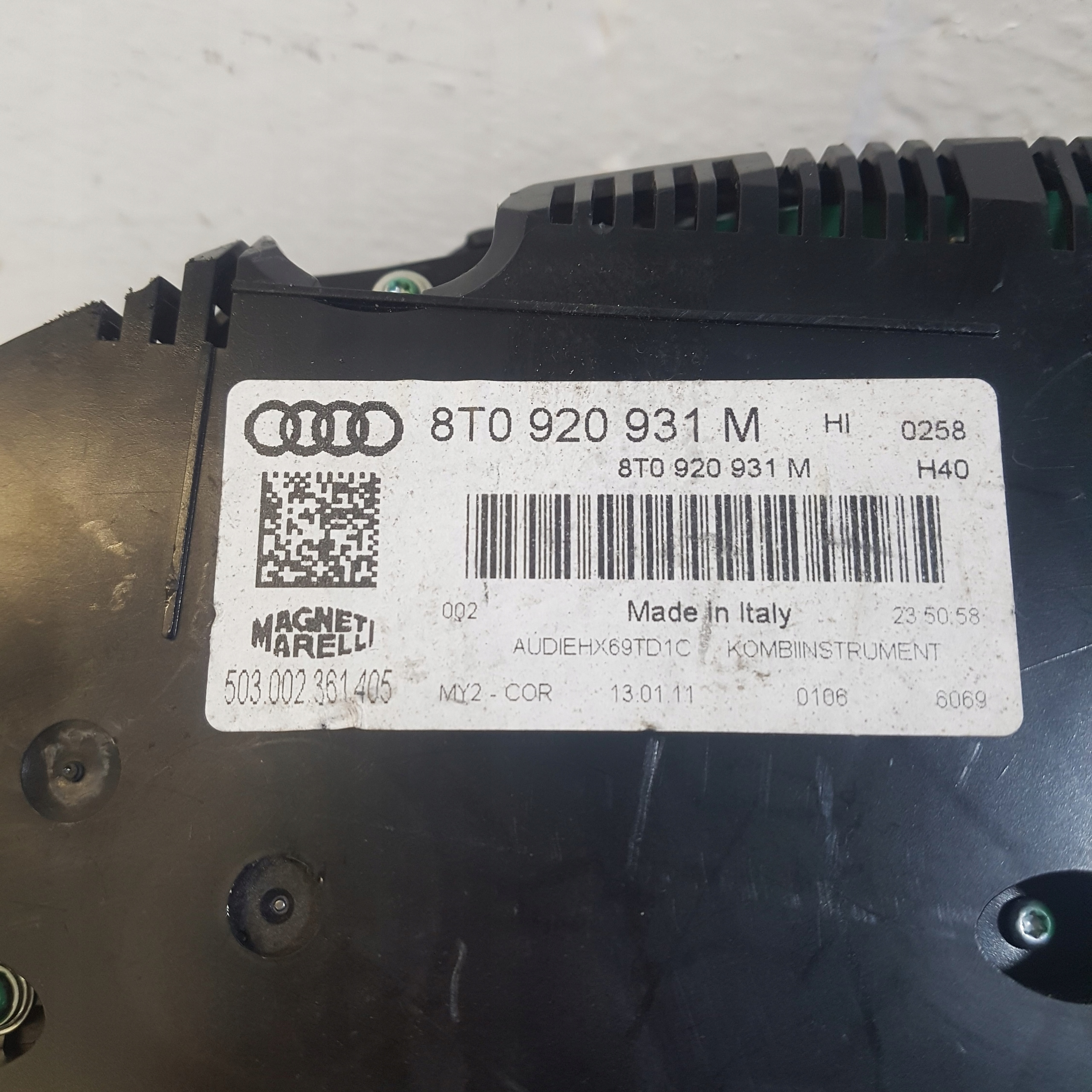 dials dials AUDI A5 8T 2.7 TDI 8T0920931M