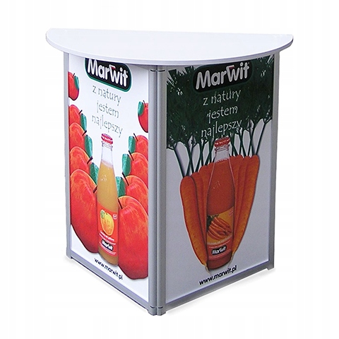 Lada promocyjna, trybunka targowa, stand reklamowy Omega ECO