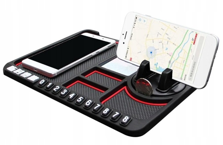 MATA ANTYPOŚLIZGOWA PODKŁADKA POD TELEFON Do AUTA 4w1