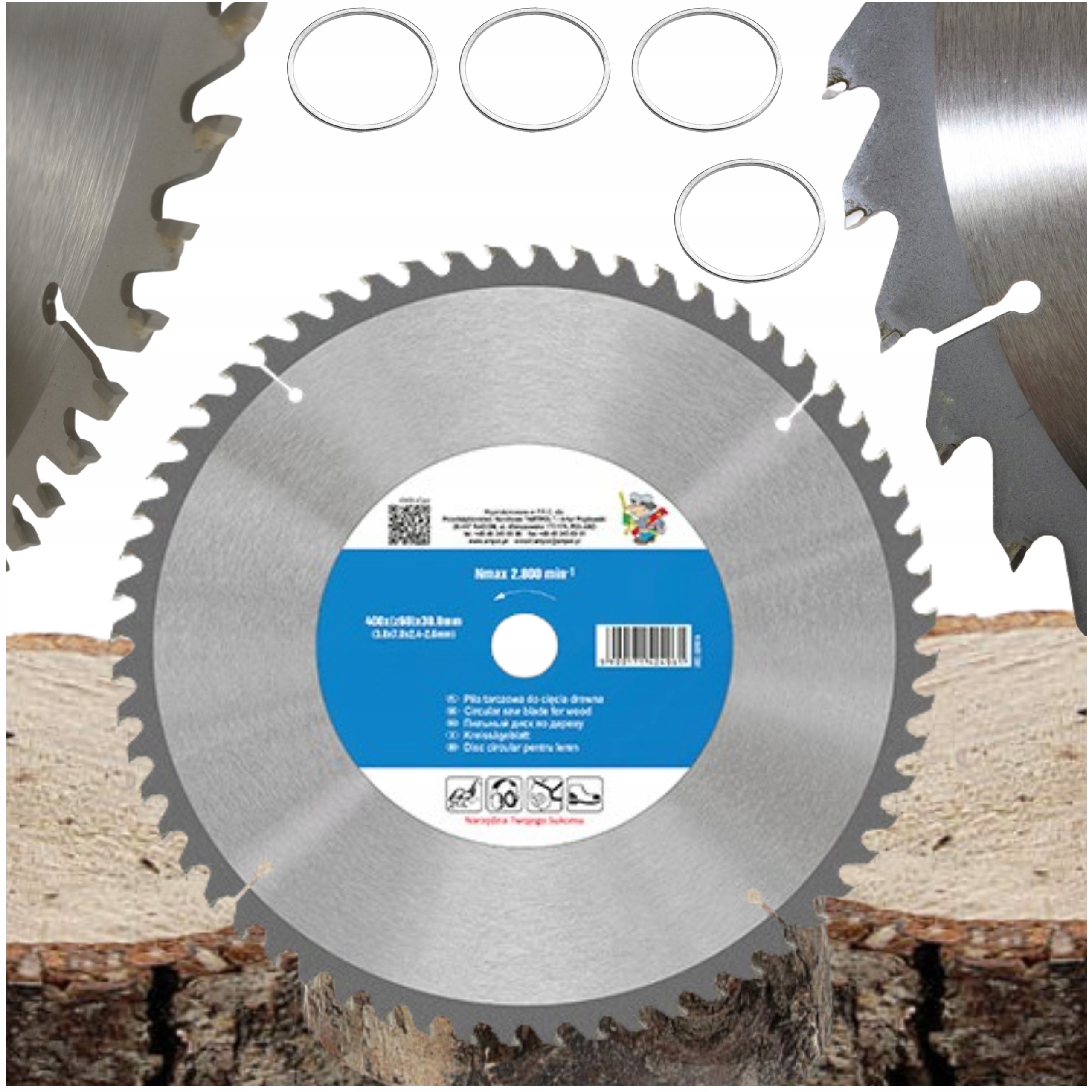 Kotoučová Pila Na Řezání Dřeva 400x30,0 mm Widia 60 Zubů