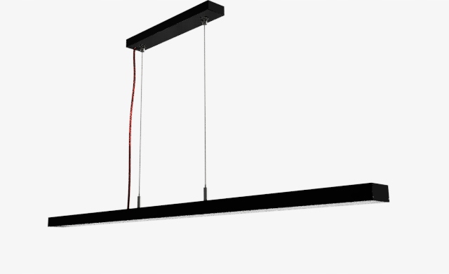 

Lampa Liniowa wisząca Led 50 cm Czarna 18W 1600lm