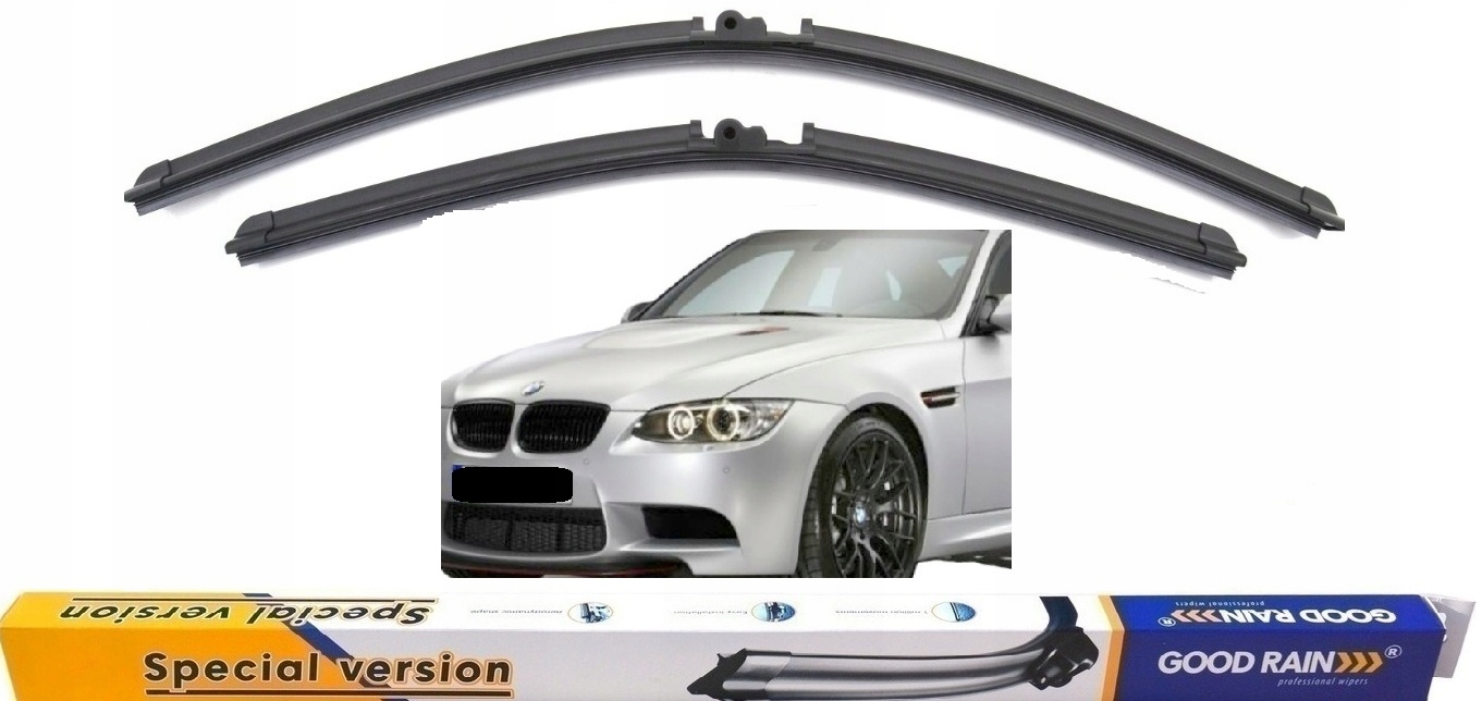 Pióro 2x Wycieraczki Komplet Przód Zestaw Płaskie 600/475 Bmw 3 E90 E91