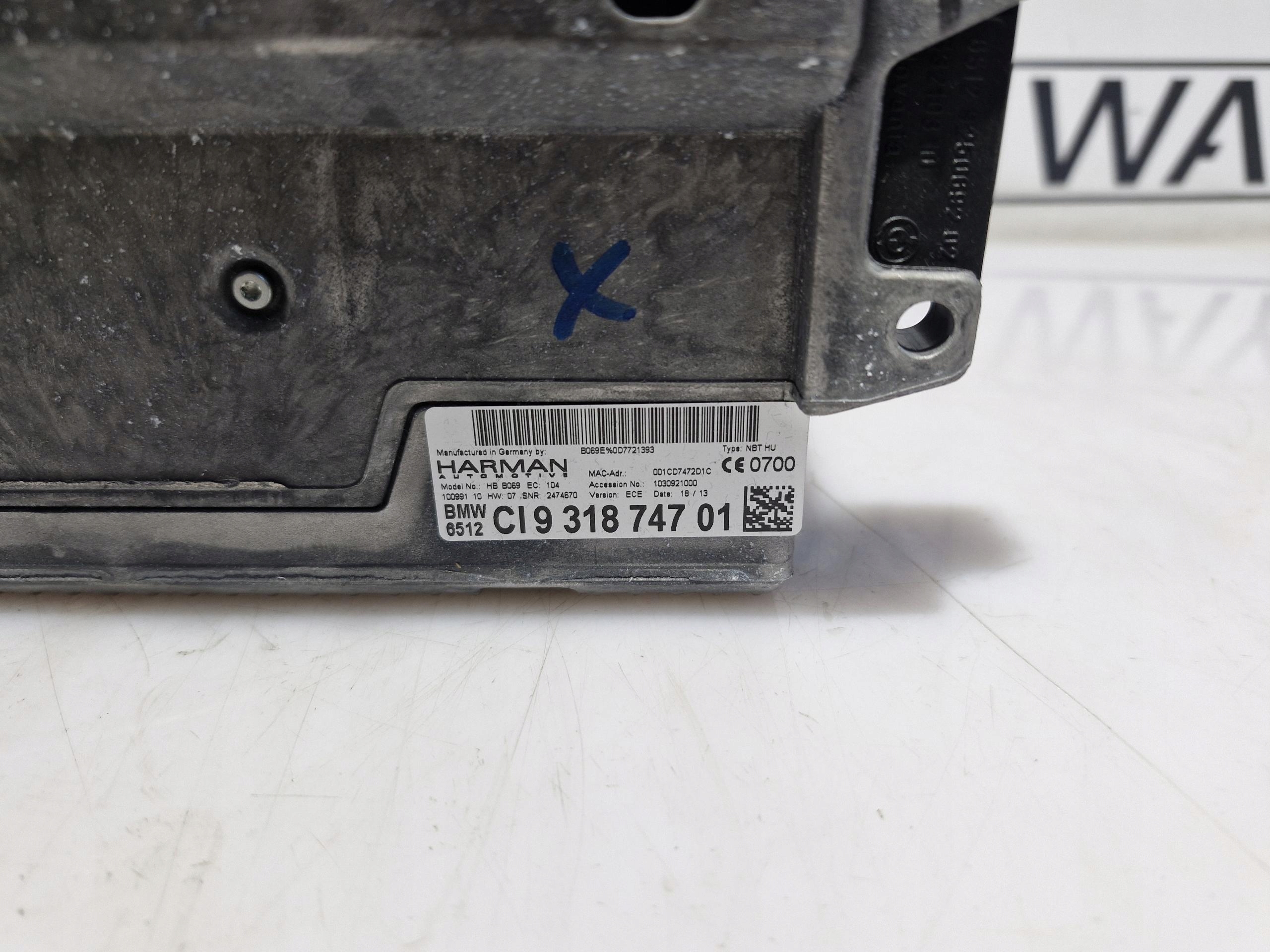 9318747 BWM F30 F31 player navigation devices original