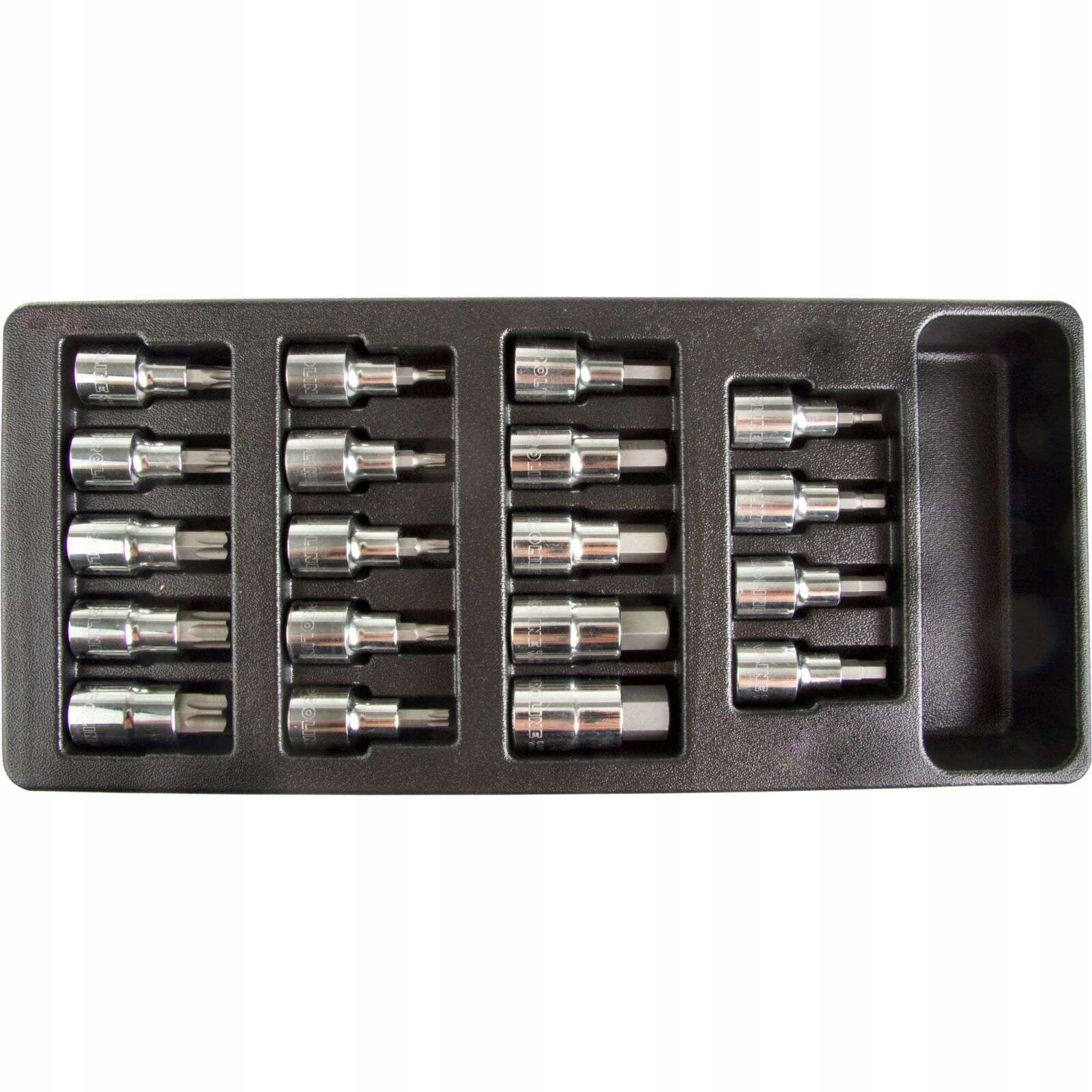 Proline Podnos se sadou bitů Hex A Torx 19 kusů