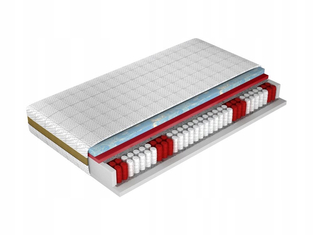 Materac 90x200 sprężynowy kieszeniowy MAGIC ERAGONE średnio miękki