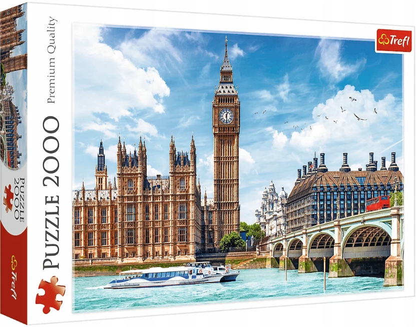 

Puzzle 2000 El Big Ben Londyn Anglia Wieża Budowla