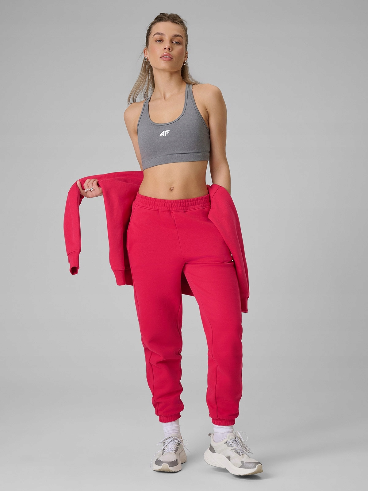 4F Dámské teplákové kalhoty Červená Xs