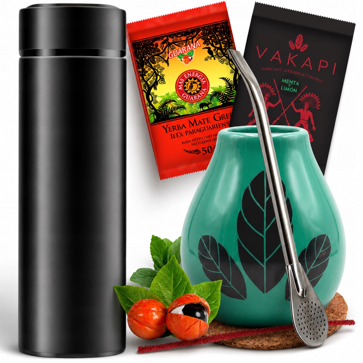 Sada Yerba Mate Vzorky 2x50g Led termoska Tykev Bombilla