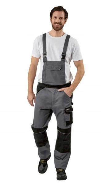 Parkside Kombinezon roboczy Męski spodnie z szelkami wodoodporne odblask 48