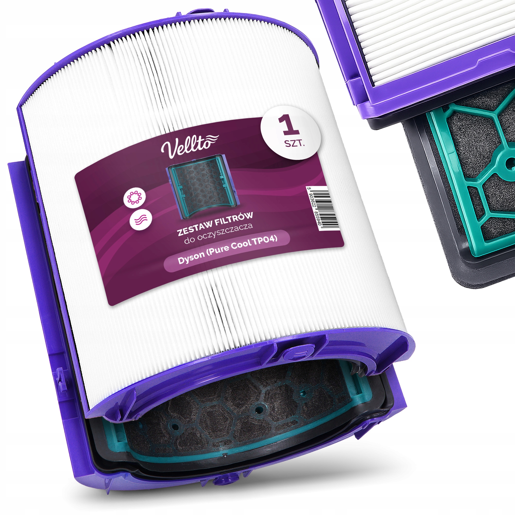 Filtr do čističky vzduchu Dyson Hot+ Cool TP04 DP04 HP04 Uhlíkový Ua-v