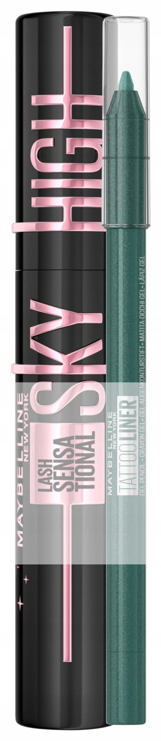 Maybelline New York Řasenka Sky High Černá voděodolná oční linka
