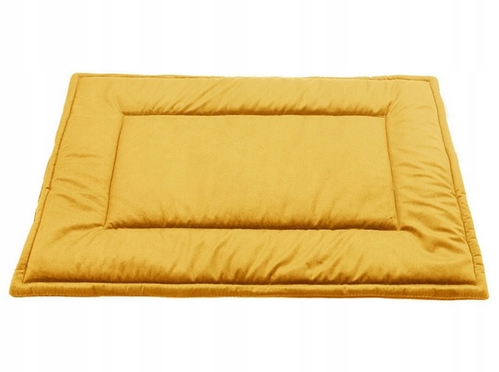 Levně Vysoce kvalitní pelíšek pro psa MimikoPets Velvet 70x50 cm hořčice