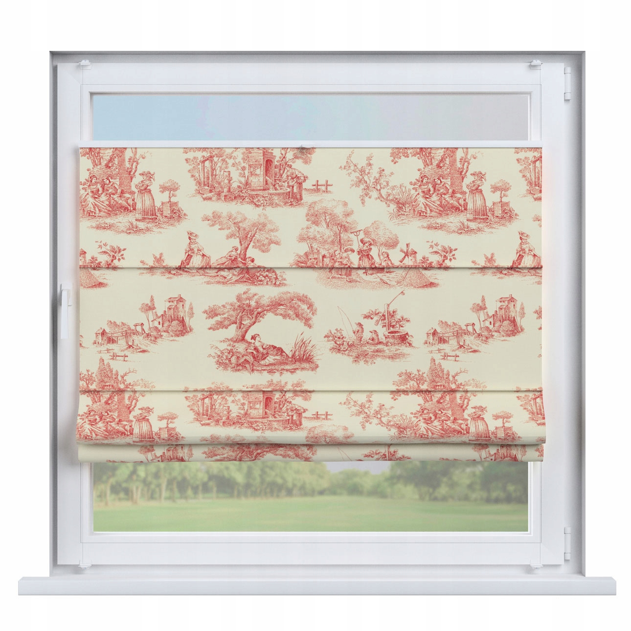 Dekoria Roleta plisé Římská Sicílie 110x150 bílá