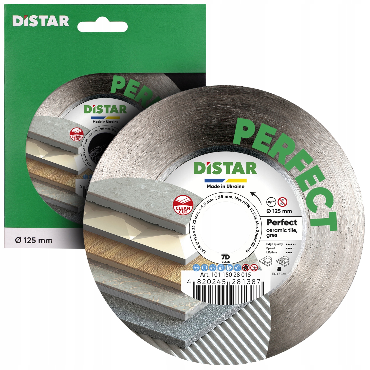 Distar Tarcza Diamentowa Perfect 125X1,5X25X22,23H