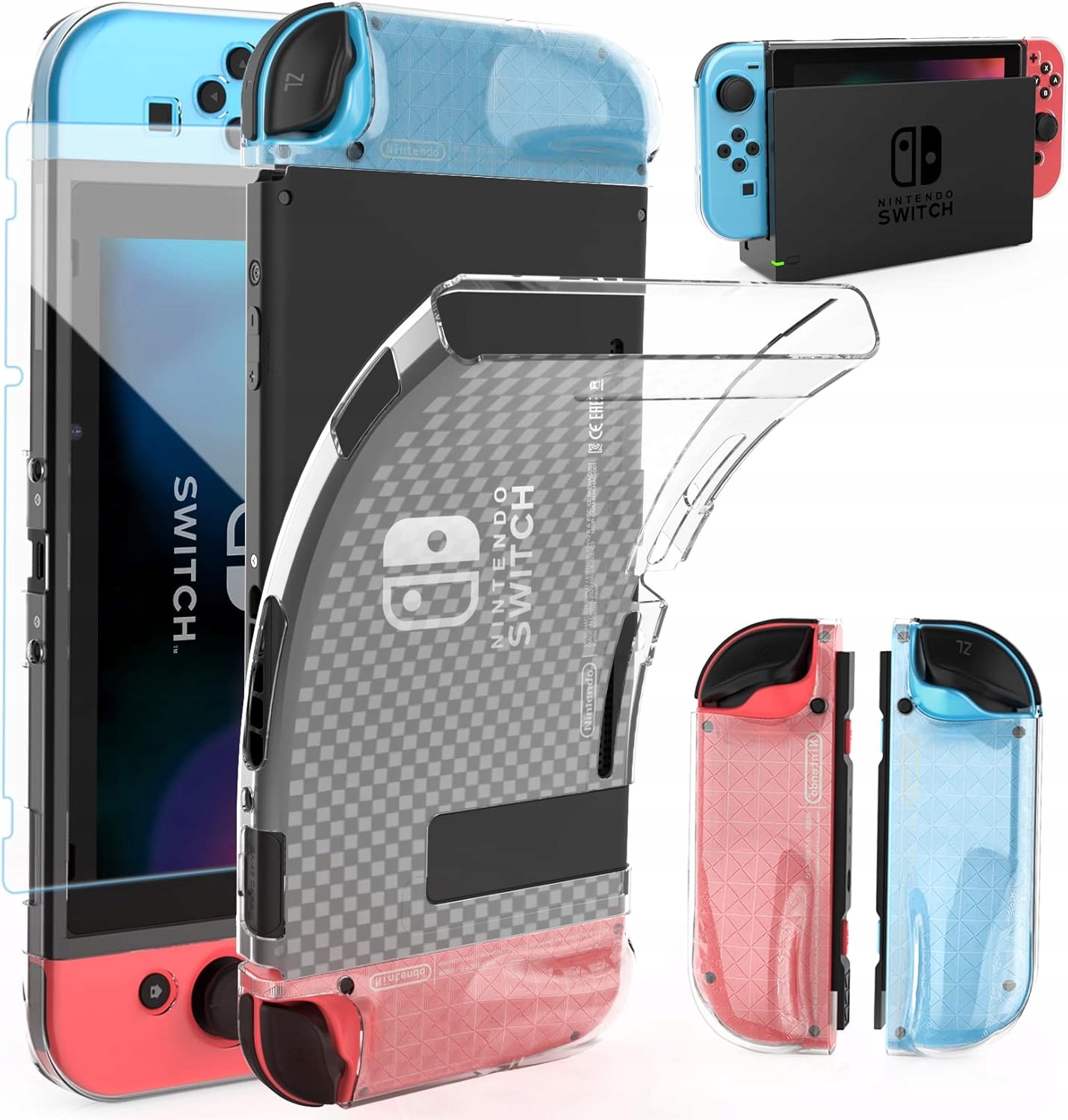 Etui ochronne na Nintendo Switch Akcesoria z osłoną ekranu