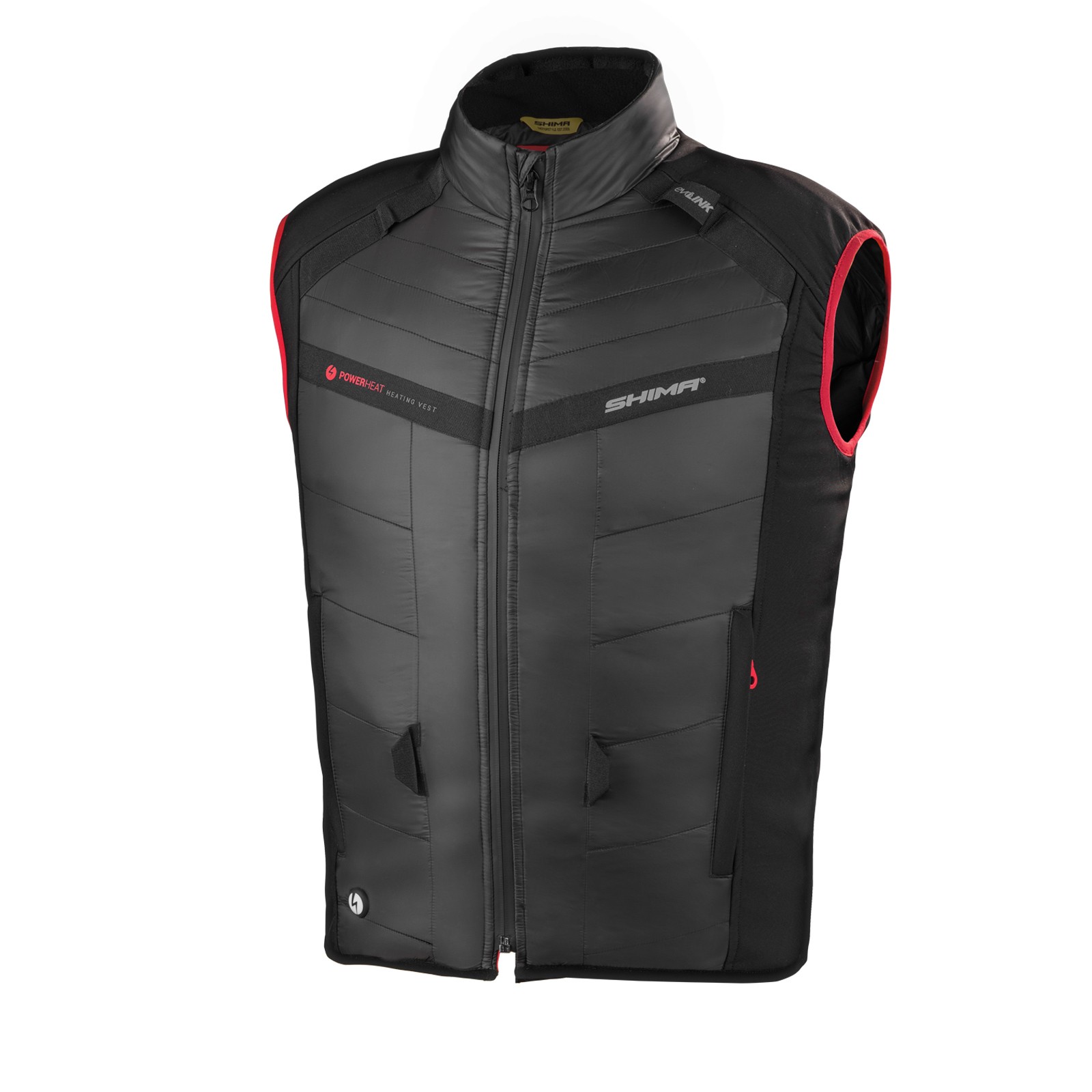 Vyhrievaná Motocyklová Vesta Shima Powerheat Pánska Čierna Usb