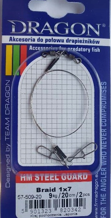 Przypon DRAGON HM 1x7 steel braid/ Momoi